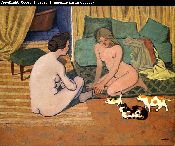 Felix Vallotton Femmes nues aux chats